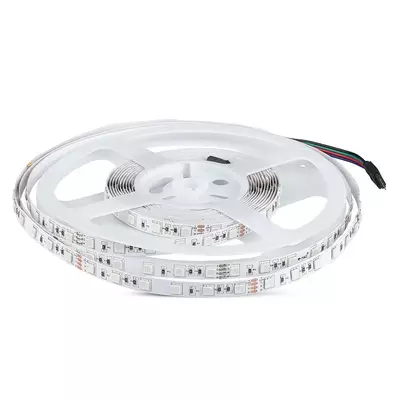 V-TAC LED szalag IP20 SMD 5050 chip 60 db/m RGB, 5 m/tekercs - SKU 212591