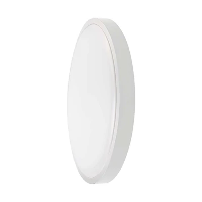 V-TAC mennyezeti kerek 24W lámpa, IP44, fehér kerettel, meleg fehér, 100 Lm/W - SKU 7618