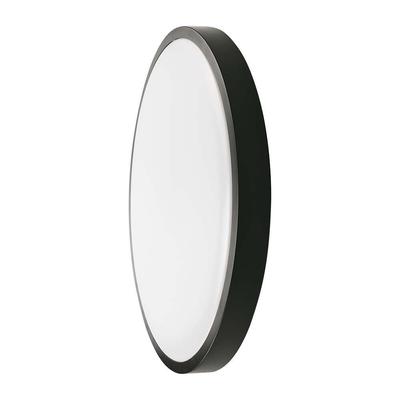 V-TAC mennyezeti kerek 24W lámpa, IP44, fekete kerettel, természetes fehér, 100 Lm/W - SKU 7637