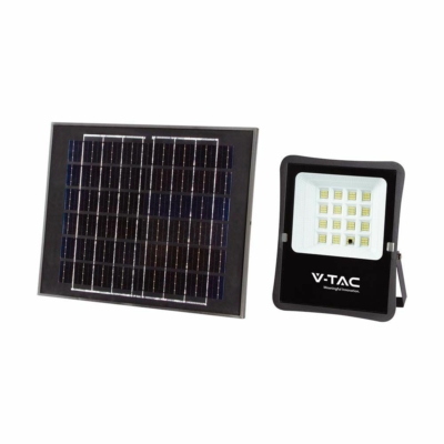 V-TAC napelemes LED reflektor 12W természetes fehér - SKU 6966