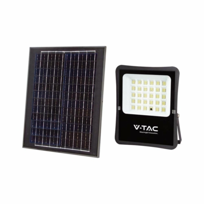 V-TAC napelemes LED reflektor 20W természetes fehér - SKU 6970