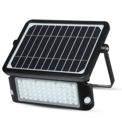 V-TAC napelemes mozgásérzékelős LED reflektor 10W természetes fehér 110 Lm/W - SKU 9869
