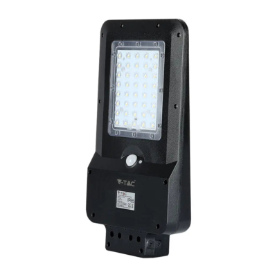 V-TAC napelemes utcai LED lámpa, térvilágító lámpatest 15W hideg fehér - SKU 8548