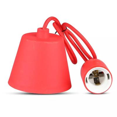 V-TAC piros szilikon függeszték, E27 foglalattal - SKU 3480