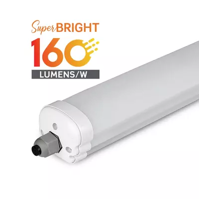 V-TAC armatúra, LED lámpa 120cm 24W IP65 hideg fehér, 160 Lm/W (GX-széria) - SKU 216486