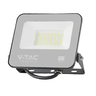 V-TAC PRO LED reflektor 30W meleg fehér, fekete házzal - SKU 23599
