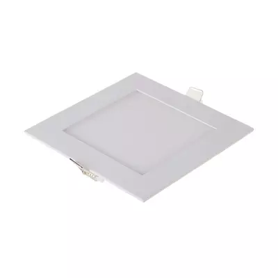 V-TAC süllyeszthető szögletes fémházas LED panel 12W hideg fehér - SKU 214868