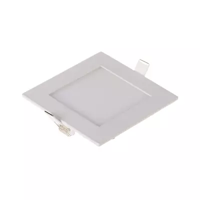 V-TAC süllyeszthető szögletes fémházas LED panel 6W hideg fehér - SKU 214865