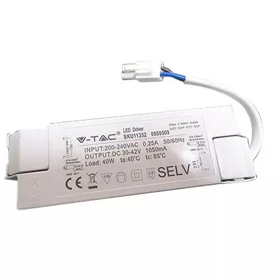 V-TAC nem dimmelhető tápegység 40W LED panelekhez - SKU 11352