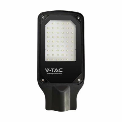 V-TAC utcai LED térvilágító, 30W, természetes fehér, fekete házas - SKU 10206