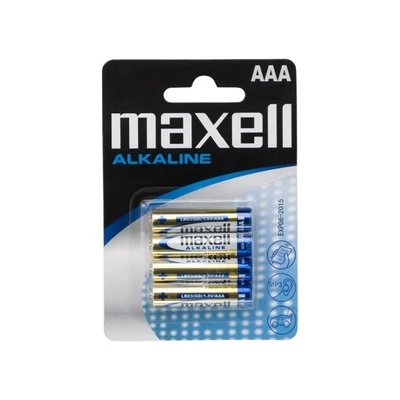 Maxell mikroceruza elem,  AAA elem, 4 db/bliszter