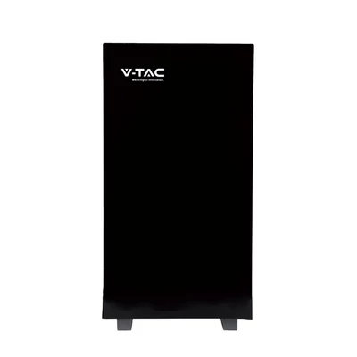 V-TAC 5.12kWh álló lítium akkumulátor, IP20, fekete - SKU 12281
