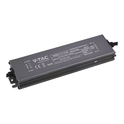 V-TAC IP67 slim fémházas LED tápegység 12V 100W 8.3A - SKU 24264