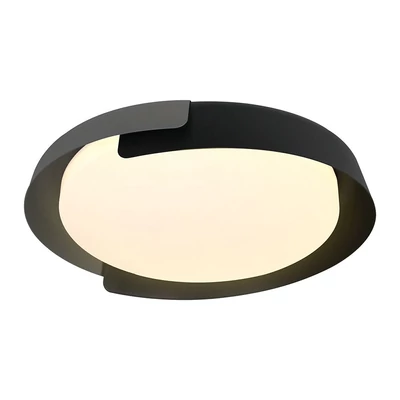 V-TAC okos dekoratív mennyezeti CCT LED lámpa, 48W, fekete és szürke szín, 500x80mm - SKU 24185