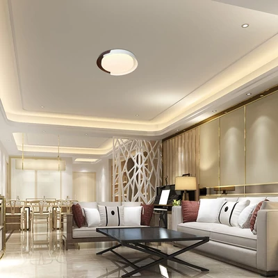 V-TAC okos dekoratív mennyezeti CCT LED lámpa, 48W, fehér és fa hatású, 500x80mm - SKU 24187