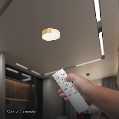 V-TAC okos dekoratív mennyezeti CCT LED lámpa, 48W, arany színű, 450x120mm - SKU 24190