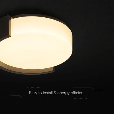 V-TAC okos dekoratív mennyezeti CCT LED lámpa, 63W, fekete színű, 550x120mm - SKU 24191