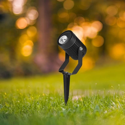 V-TAC földbe szúrható IP65 lámpatest, GU10 foglalattal, fekete házzal - SKU 24227