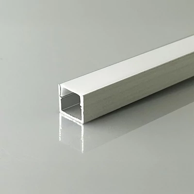 V-TAC falon kívüli alumínium LED szalag profil fehér fedlappal 12x10mm, 2m hosszú - SKU 24298
