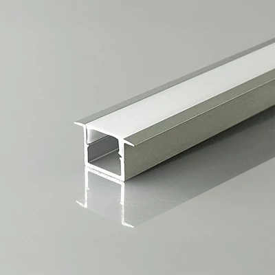 V-TAC süllyeszthető alumínium LED szalag profil fehér fedlappal 18x10mm, 2m hosszú - SKU 24299