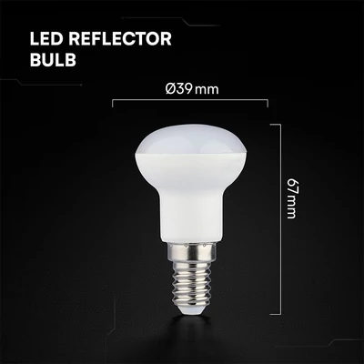 V-TAC CREE LED 2.9W E14 meleg fehér R39 LED égő - SKU 212106