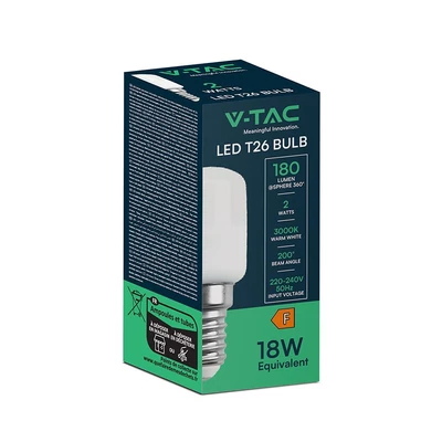 V-TAC 2W E14 meleg fehér ST26 LED égő - SKU 212341