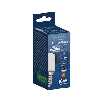 V-TAC 2W E14 természetes fehér ST26 CREE LED égő - SKU 212356