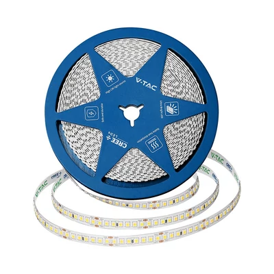 V-TAC CREE LED szalag IP20 SMD 2835 chip 168 db/m meleg fehér, CRI90 - SKU 2125966