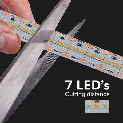 V-TAC LED szalag IP20 SMD 2110 chip 700 db/m természetes fehér CRI>90 - SKU 212603