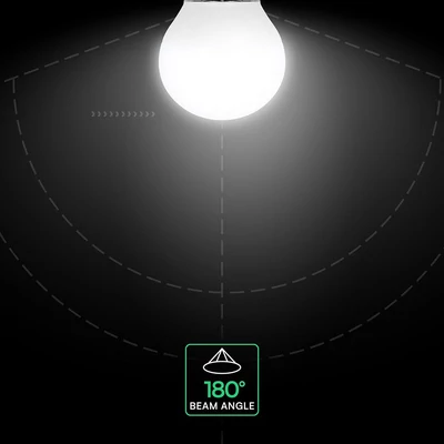 V-TAC CREE LED 3.7W E27 meleg fehér G45 LED égő - SKU 2141606