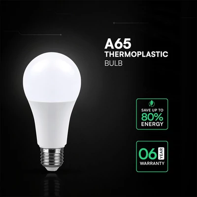 V-TAC CREE LED 17W E27 meleg fehér A65 LED égő, 100 Lm/W - SKU 2144566