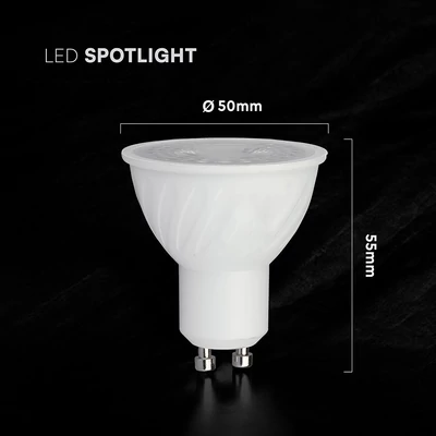 V-TAC GU10 CREE LED spot égő 4.5W meleg fehér 38° - SKU 211086