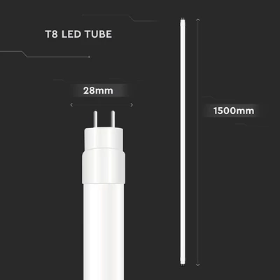 V-TAC LED fénycső CREE SMD-vel, 150cm T8 22W természetes fehér - SKU 216576