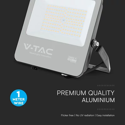 V-TAC CREE SMD D-széria LED reflektor 100W természetes fehér 115 Lm/W, fekete ház - SKU 232186
