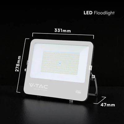 V-TAC CREE SMD D-széria LED reflektor 150W természetes fehér 115 Lm/W, fekete ház - SKU 232016