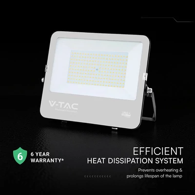 V-TAC CREE SMD D-széria LED reflektor 150W természetes fehér 115 Lm/W, fekete ház - SKU 232016