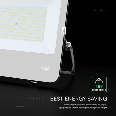 V-TAC CREE SMD D-széria LED reflektor 150W természetes fehér 115 Lm/W, fekete ház - SKU 232016