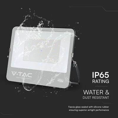 V-TAC D-széria CREE LED reflektor 200W hideg fehér 115 Lm/W, fekete ház - SKU 232216