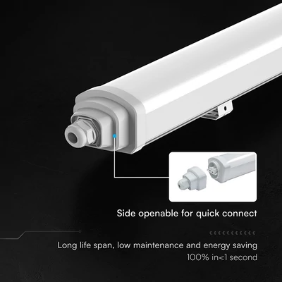 V-TAC CREE SMD LED lámpa 120cm 36W IP65 természetes fehér 120 Lm/W (TK-Széria) - SKU 233876
