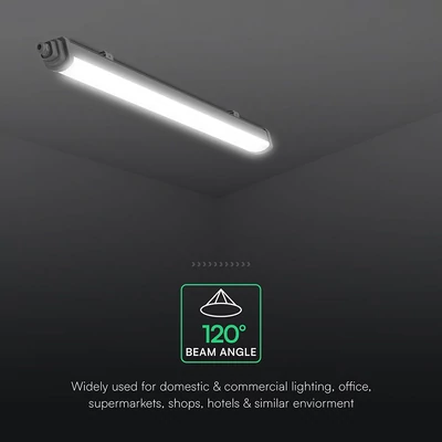 V-TAC CREE SMD LED lámpa 120cm 36W IP65 természetes fehér 120 Lm/W (TK-Széria) - SKU 233876