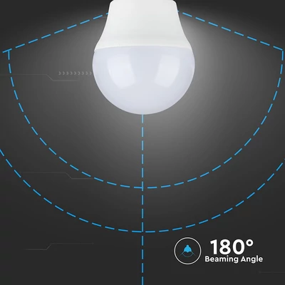 V-TAC 6.5W E27 meleg fehér G45 LED égő - SKU 23878