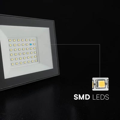 V-TAC FN-széria LED reflektor 30W hideg fehér, fekete házzal - SKU 23994