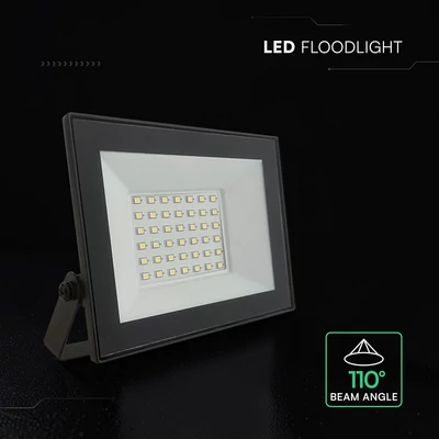 V-TAC FN-széria LED reflektor 30W hideg fehér, fekete házzal - SKU 23994