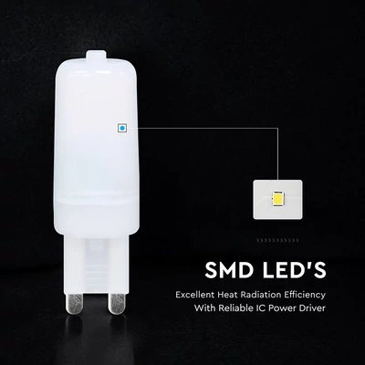 V-TAC G9 LED égő 230V 2,2W természetes fehér - SKU 24025