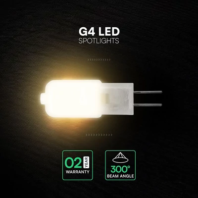 V-TAC G4 LED égő DC12V 1,1W hideg fehér - SKU 24029