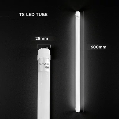 V-TAC EVO LED fénycső 60cm T8 7W természetes fehér 150 Lm/W - SKU 240646