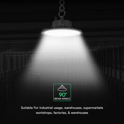 V-TAC csarnokvilágító LED lámpa 100W 90° természetes fehér, IP65, 135 Lm/W - SKU 24075