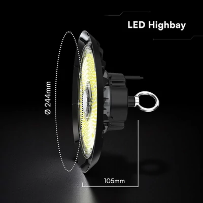 V-TAC csarnokvilágító CREE LED lámpa 150W 90° hideg fehér, 115 Lm/W - SKU 240756