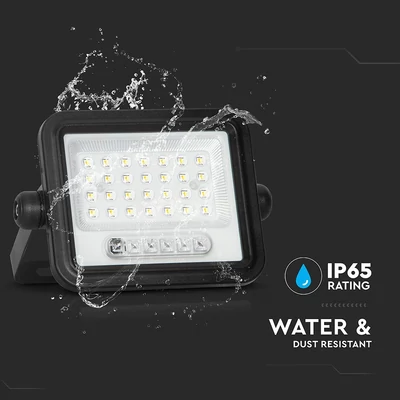 V-TAC 8W napelemes LED reflektor, 2000K - 8000K között állítható színhőmérséklettel - SKU 24082