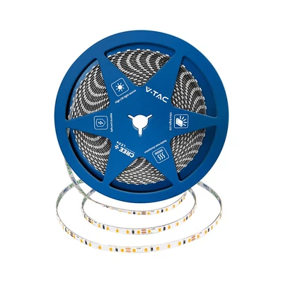 V-TAC DC24V 5mm SMD CREE LED szalag IP20, SMD 2835 chip, 120 LED/m, hideg fehér - SKU 240826